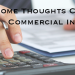 Some Thoughts Concerning Commercial Insurance