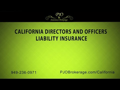California Directors and Officers Liability Insurance by PJO Insurance Brokerage