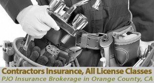 All License Classes Contractors Insurance in Orange County California